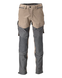 MASCOT® Hose mit Knietaschen 22279-605 Dunkel Sandbeige/Anthrazitgrau