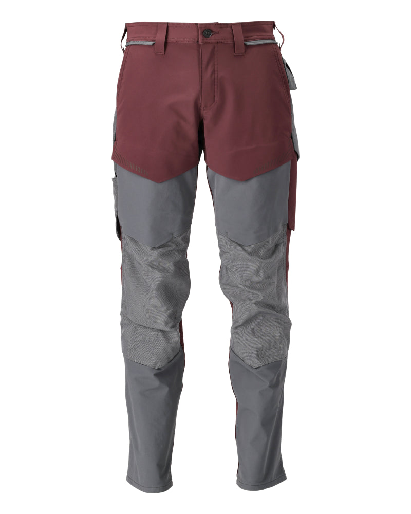MASCOT® Hose mit Knietaschen 22379-311 Bordeaux/Anthrazitgrau