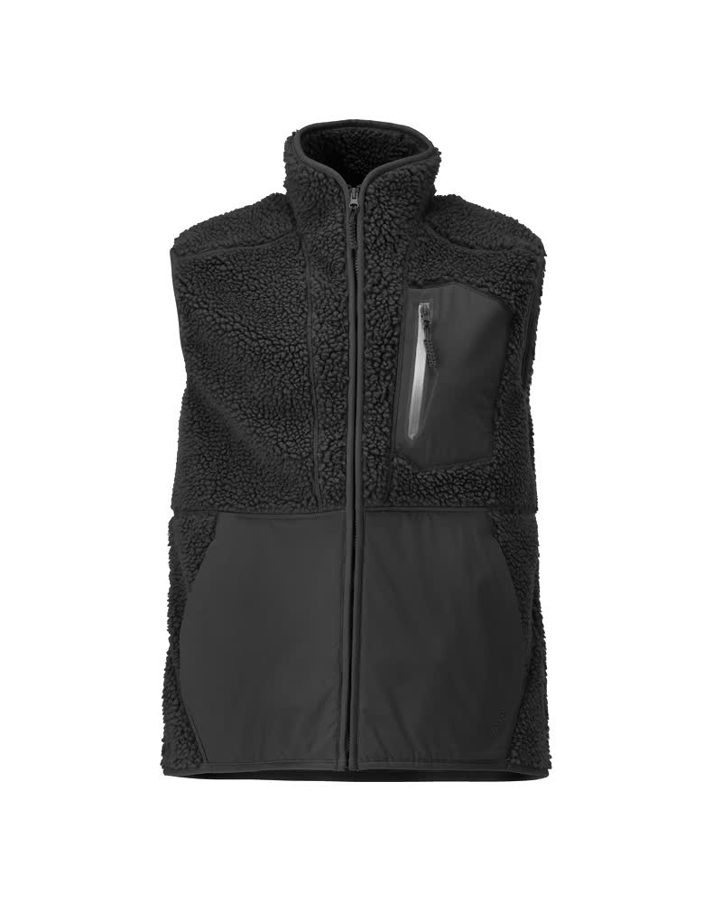 MASCOT® Faserpelz Weste mit Reißverschluss 22465-682 Schwarz