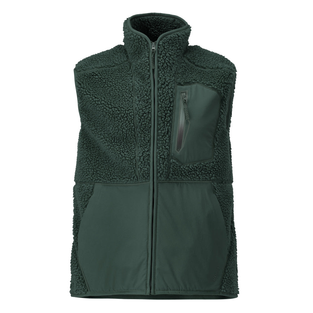 MASCOT® Faserpelz Weste mit Reißverschluss 22465-682 Waldgrün