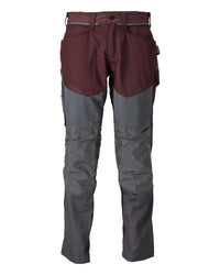 MASCOT® Hose mit Knietaschen 22479-230 Bordeaux/Anthrazitgrau