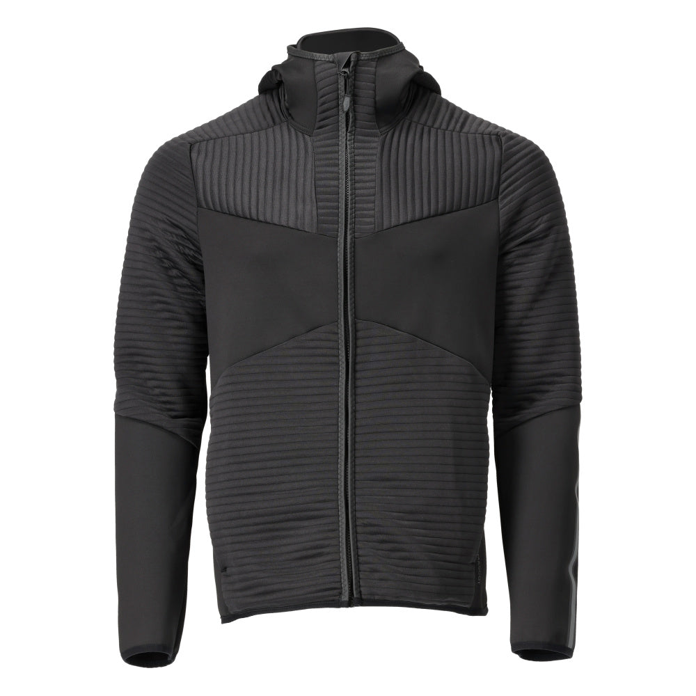 MASCOT® Fleece Kapuzenpullover mit Reißverschluss 22603-681 Schwarz