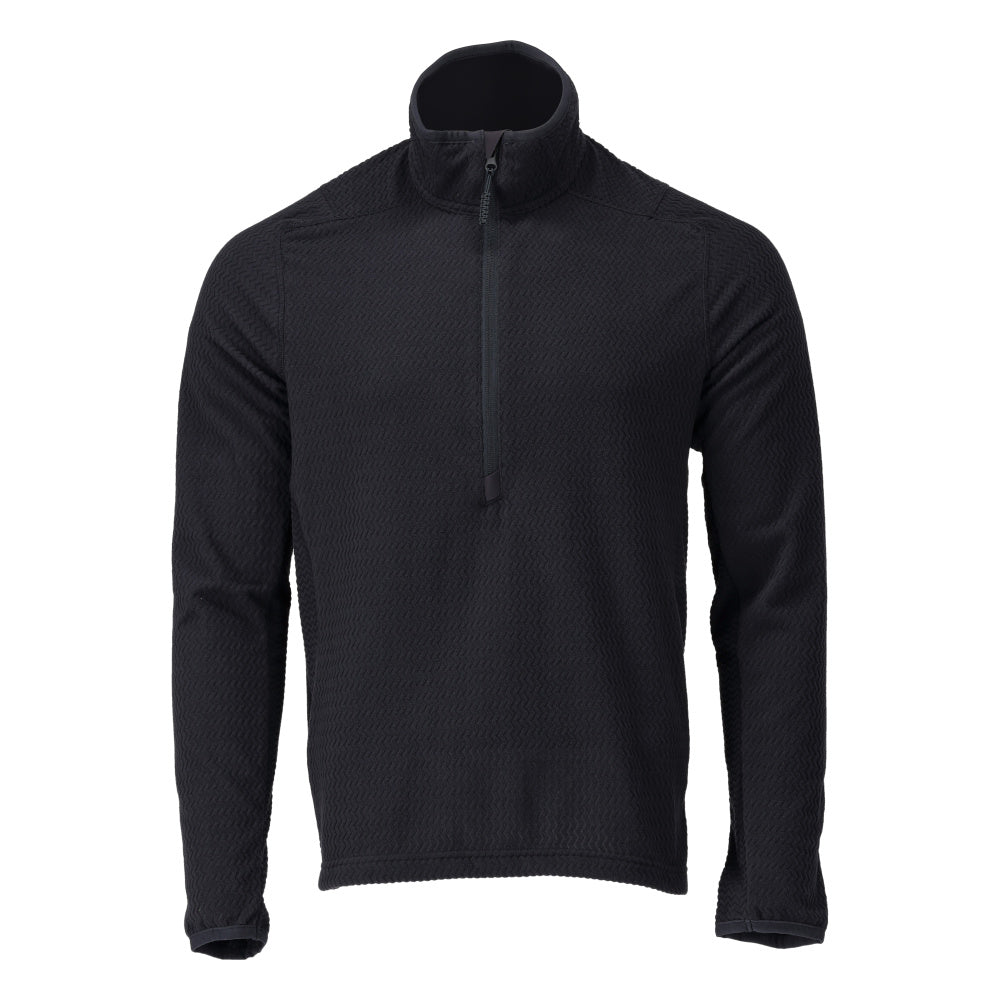 MASCOT® Microfleece Pullover mit kurzem Reißverschluss 22703-639 Schwarzblau