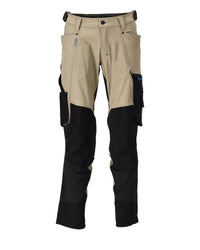 MASCOT® Hose mit Knietaschen 23179-311 Hellkhaki/Schwarz