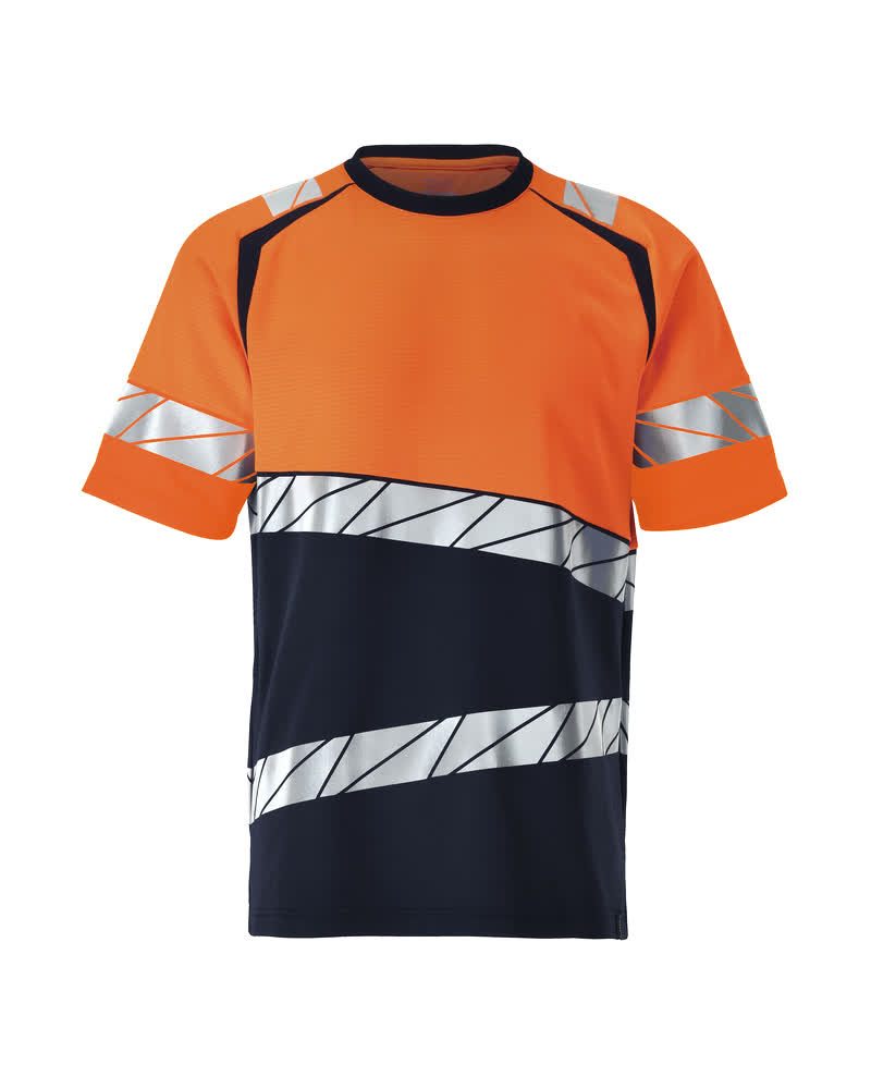 MASCOT® T-Shirt 25082-771 Schwarzblau/Hi-vis Orange