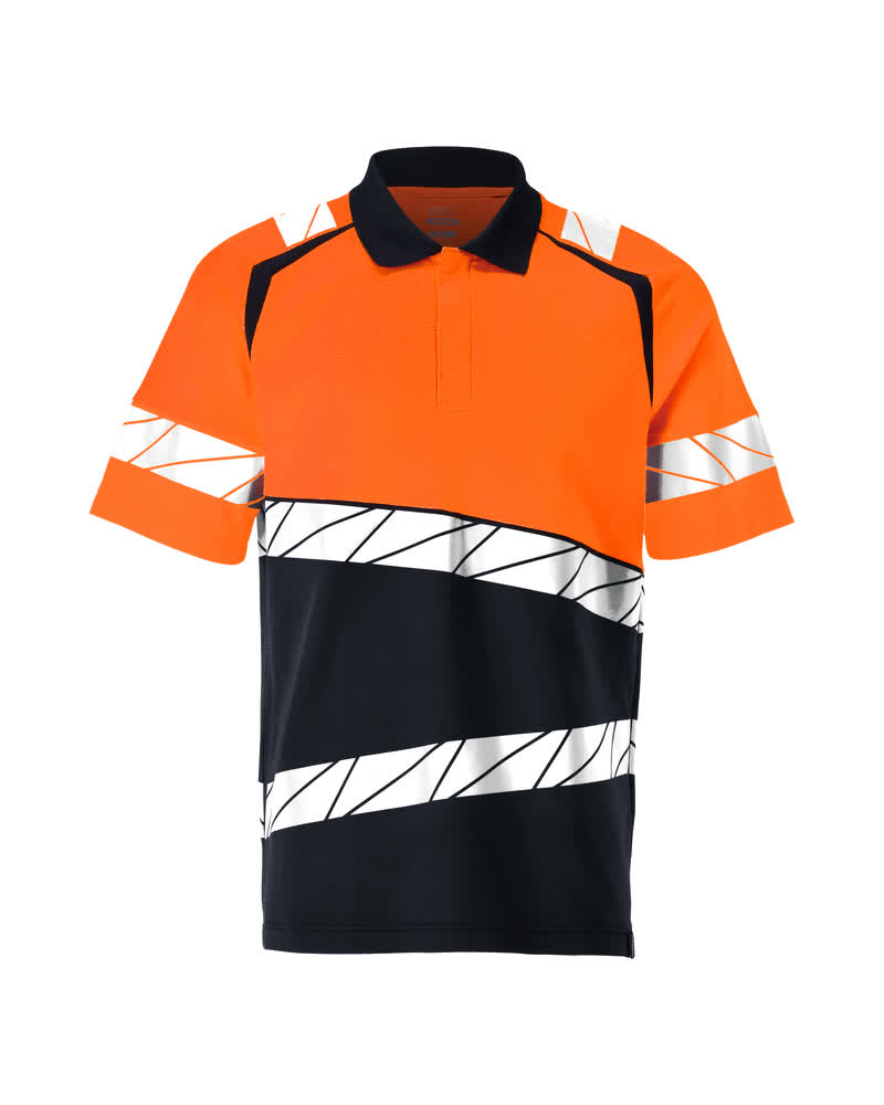 MASCOT® Polo-Shirt 25083-771 Schwarzblau/Hi-vis Orange