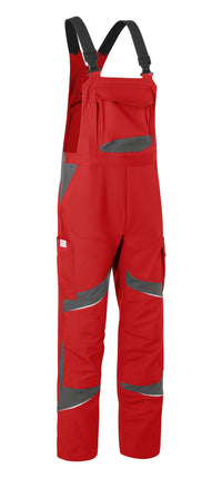 KÜBLER ACTIVIQ cotton+ Latzhose HIGH PSA 2 3255 3421 mittelrot/anthrazit