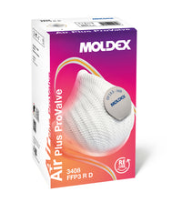 Moldex Atemschutzmaske 3408 - FFP3 R D mit Dichtlippe und Klimaventil - Air Plus ProValve