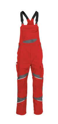 KÜBLER ACTIVIQ cotton+ Latzhose 3450 3421 mittelrot/anthrazit