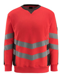 MASCOT® Wigton Sweatshirt 50126-932 Hi-vis Rot/Dunkelanthrazit