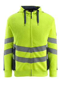 MASCOT® Corby Kapuzenpullover mit Reißverschluss 50138-932 Hi-vis Gelb/Schwarzblau