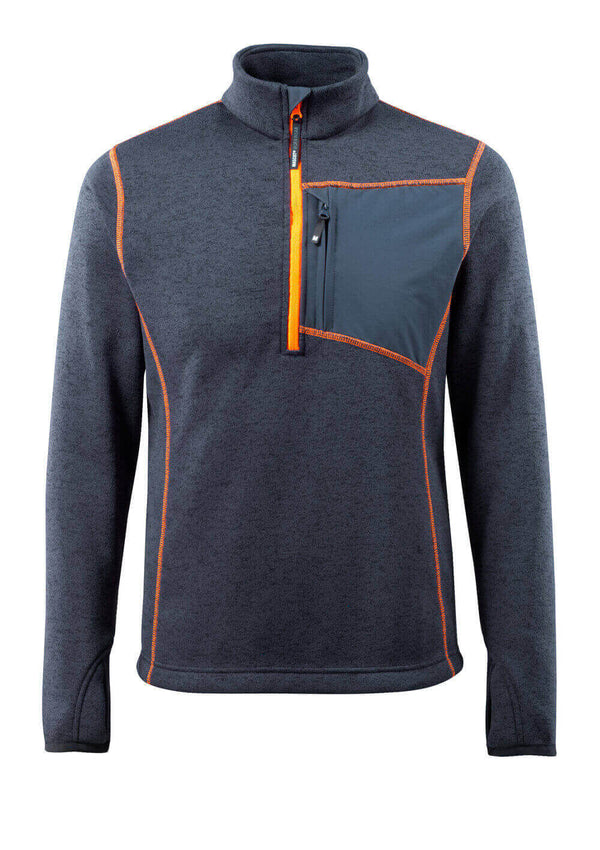 MASCOT® Reims Strickpullover mit kurzem Reißverschluss 50149-951 Schwarzblau