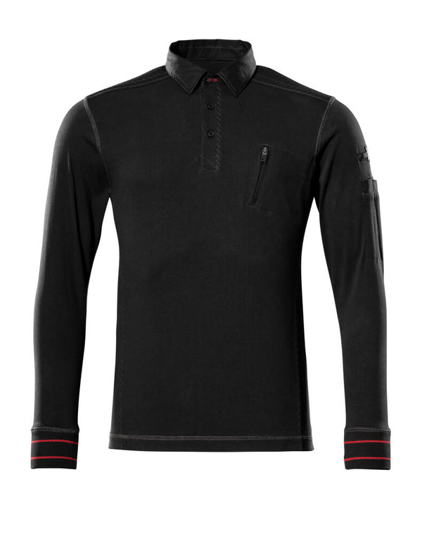 MASCOT® Ios Polo-Sweatshirt 50352-833 Schwarz