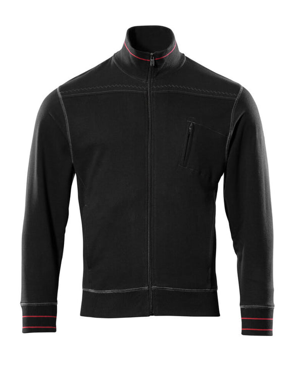MASCOT® Chania Sweatshirt mit Reißverschluss 50353-834 Schwarz
