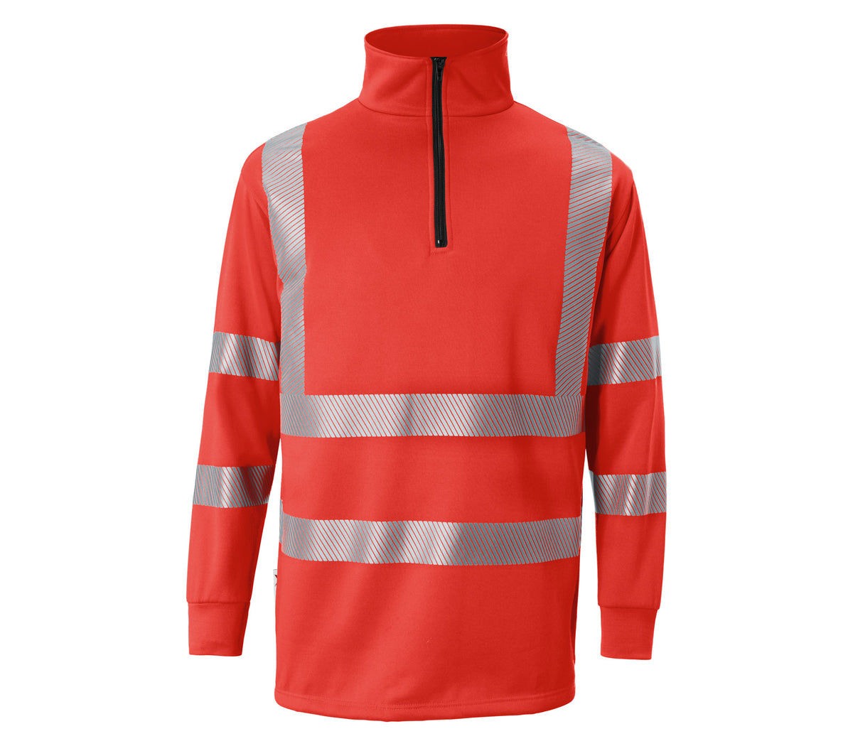 KÜBLER REFLECTIQ Zip-Sweatshirt PSA 2 5046 8344 warnrot