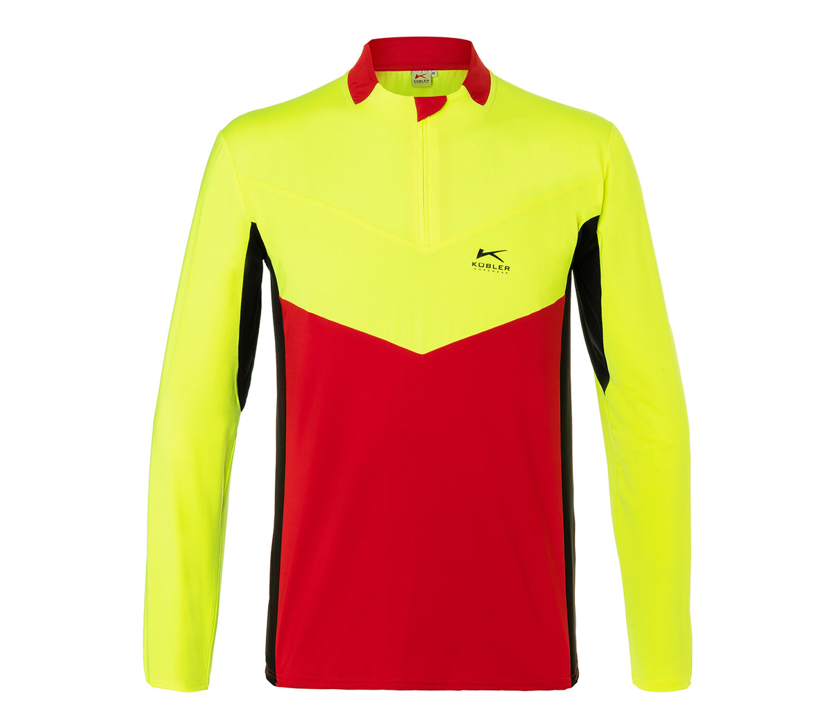 KÜBLER FOREST Funktionsshirt Langarm PSA 2 5049 6242 rot/warngelb