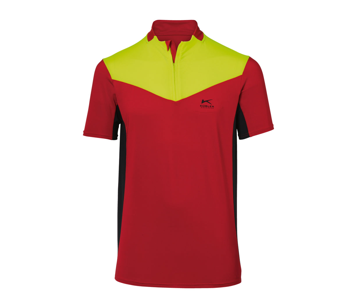 KÜBLER FOREST Funktionsshirt 5050 6242 rot/warngelb