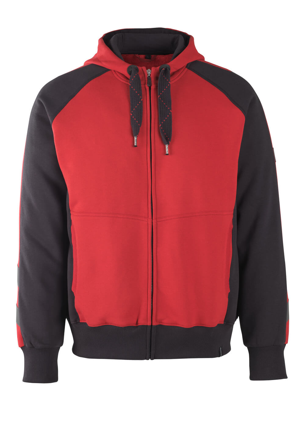 MASCOT® Wiesbaden Kapuzenpullover mit Reißverschluss 50566-963 Rot/Schwarz