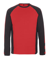 MASCOT® Bielefeld Langarmshirt 50568-959 Rot/Schwarz