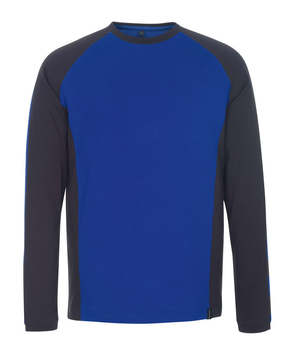MASCOT® Bielefeld Langarmshirt 50568-959 Kornblau/Schwarzblau