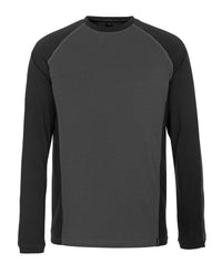 MASCOT® Bielefeld Langarmshirt 50568-959 Dunkelanthrazit/Schwarz
