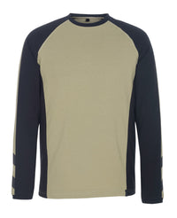 MASCOT® Bielefeld Langarmshirt 50568-959 Hellkhaki/Schwarz
