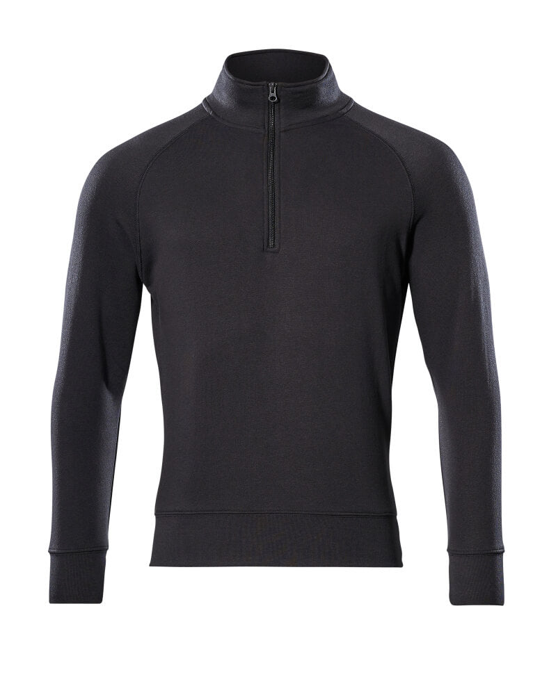 MASCOT® Nantes Sweatshirt mit kurzem Reißverschluss 50611-971 Schwarz