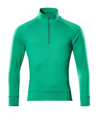 MASCOT® Nantes Sweatshirt mit kurzem Reißverschluss 50611-971 Grasgrün