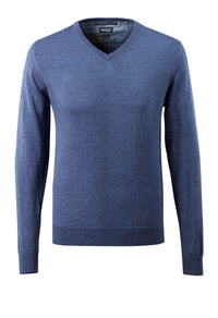 MASCOT® Strickpullover 50635-989 Blau-meliert