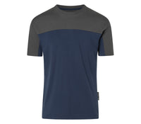 KÜBLER SHIRTS T-Shirt 5220 6206 dunkelblau/dunkelgrau
