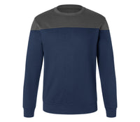 KÜBLER SHIRTS Sweatshirt 5222 6406 dunkelblau/dunkelgrau