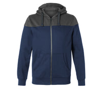 KÜBLER SHIRTS Kapuzen-Sweatjacke 5223 6406 dunkelblau/dunkelgrau