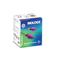 Moldex Wiederverwendbare Gehörschutzstöpsel Rockets, ein Paar im PocketPak SNR 29 dB