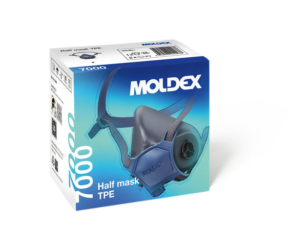 Moldex Mehrweg Halbmaske Größe M mit Partikelfilter P3, Serie 7000, EasyLock®
