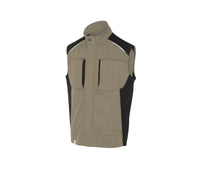 KÜBLER ACTIVIQ Weste 7250 5365 sandbraun/schwarz