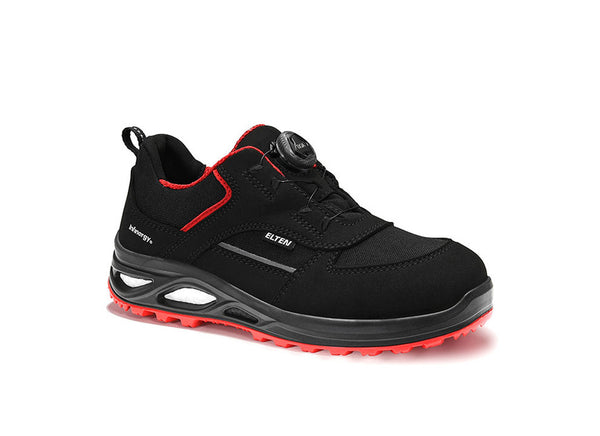 ELTEN HANNAH XXTL BOA® black-red Low ESD S3S – Damen-Sicherheitshalbschuh