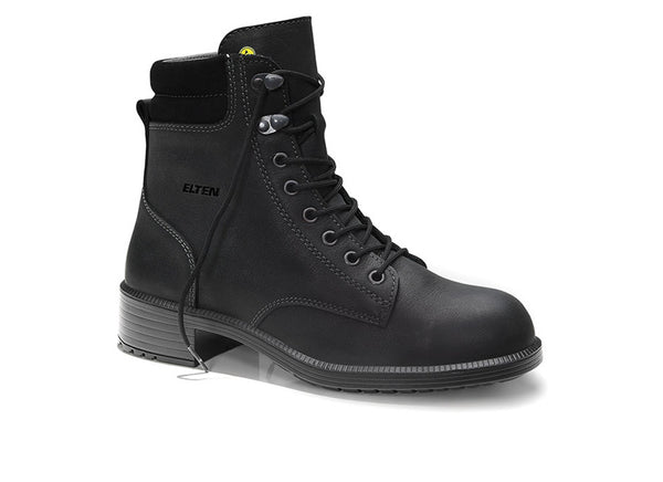 ELTEN NIKOLA black Mid ESD S2 – Damen-Sicherheitsschnürstiefel