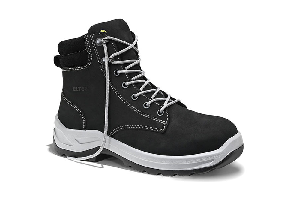 ELTEN LILLY black Mid ESD S3S – Damen-Sicherheitsschnürstiefel