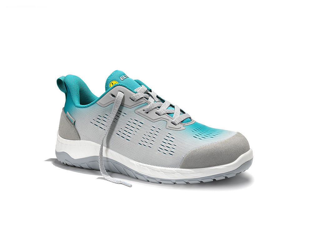 ELTEN LUANA grey-turquoise Low ESD S1 – Sicherheitshalbschuh