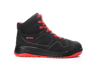 ELTEN MAVERICK black-red Mid ESD S3S – Sicherheitsschnürstiefel