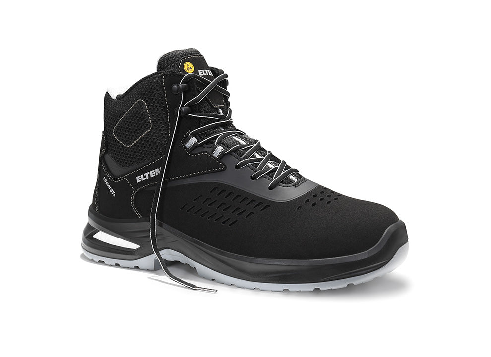 ELTEN RAY XXFIT black-grey Mid ESD S1 Typ 2 – Sicherheitsschnürstiefel