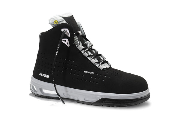 ELTEN IMPULSE XX10 black-grey Mid ESD S1 – Sicherheitsschnürstiefel