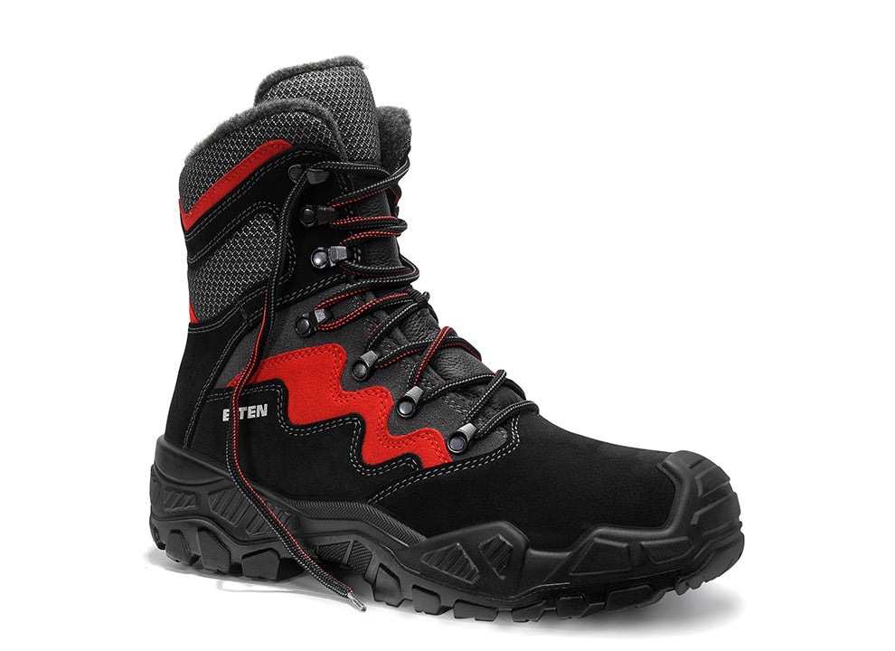 ELTEN MICK black-red High ESD S3S – Sicherheitsschnürstiefel (Form C)