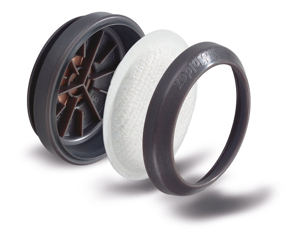 Moldex Partikelfiltereinsatz für Serie 8000, Aufnahme der Partikelfilter ohne Gasfilter