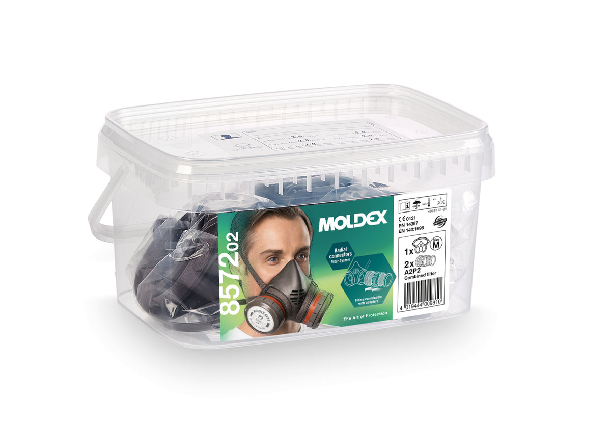 Moldex Atemschutzbox A2 P2 Größe M, Serie 8000, organische Gase und Partikel