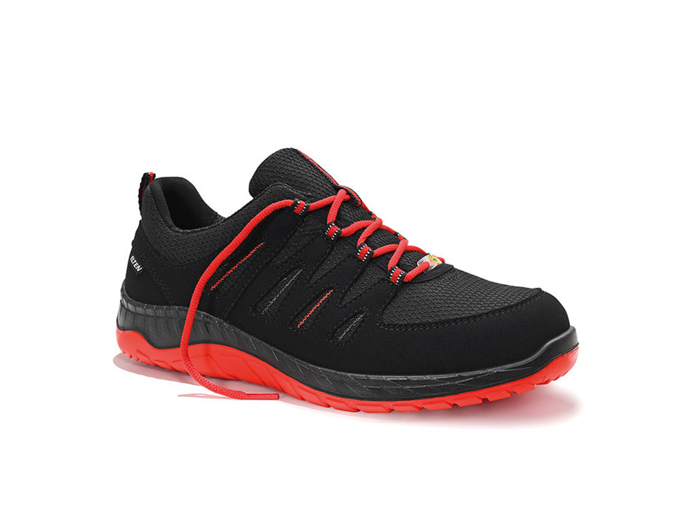 ELTEN MADDOX black-red Low ESD O2 – Berufshalbschuh