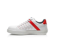 ELTEN NORRIS white-red Low ESD O1 – Berufshalbschuh