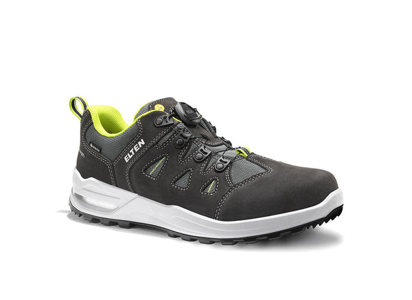 ELTEN RILEY XXF BOA® GTX® grey-lime Low ESD O2 WR – Berufshalbschuh