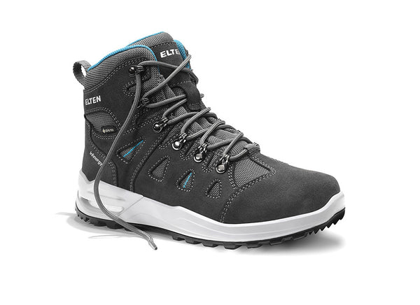 ELTEN ENYA XXF GTX® grey-turquoise Mid ESD O2 WR – Berufsstiefel