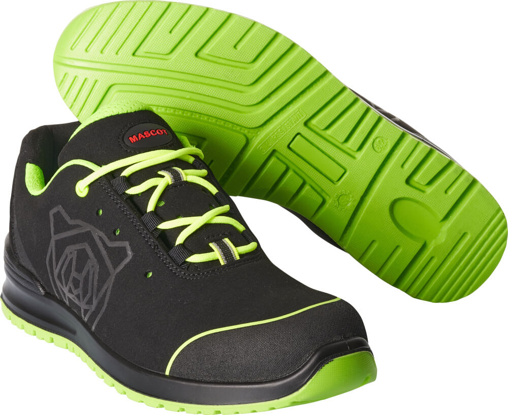 MASCOT® Sicherheitsschuhe F0210-702 Schwarz/Limonengrün
